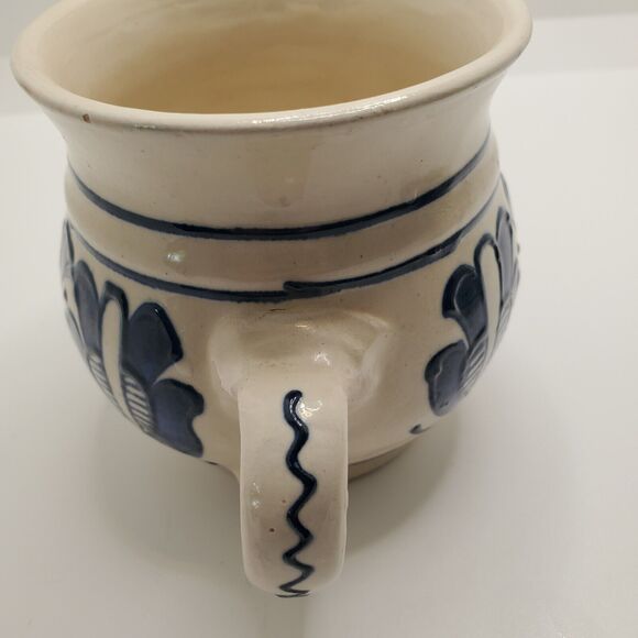 Corund Romanian Pottery Vintage Korund Cup Planter Hand Painted Folk Art Romania - Picture 3 of 8